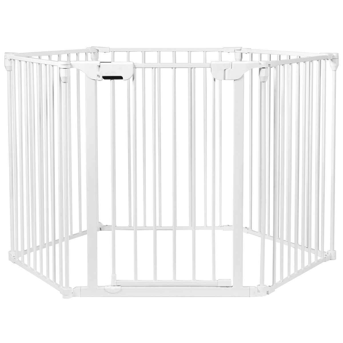 Zusammenklappbarer Zaun - Nylon-Kunststoff- 120 x 102 x 74cm - Weiß