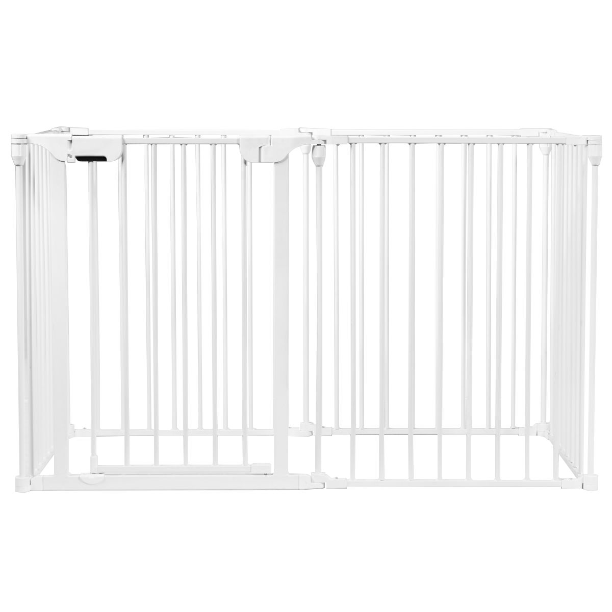 Zusammenklappbarer Zaun - Nylon-Kunststoff- 120 x 102 x 74cm - Weiß
