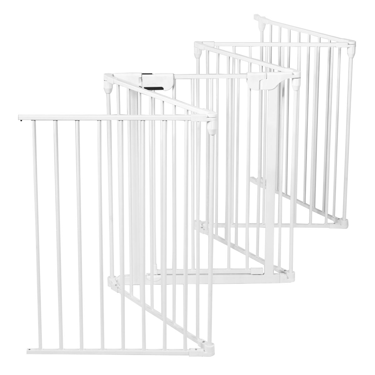 Zusammenklappbarer Zaun - Nylon-Kunststoff- 120 x 102 x 74cm - Weiß