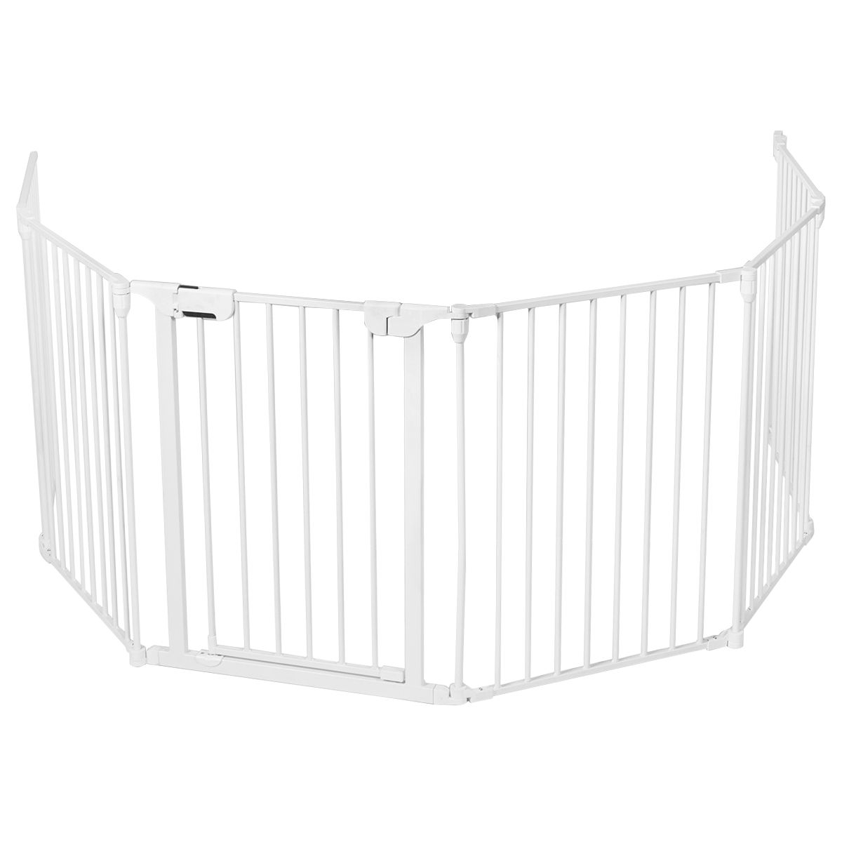 Zusammenklappbarer Zaun - Nylon-Kunststoff- 120 x 102 x 74cm - Weiß