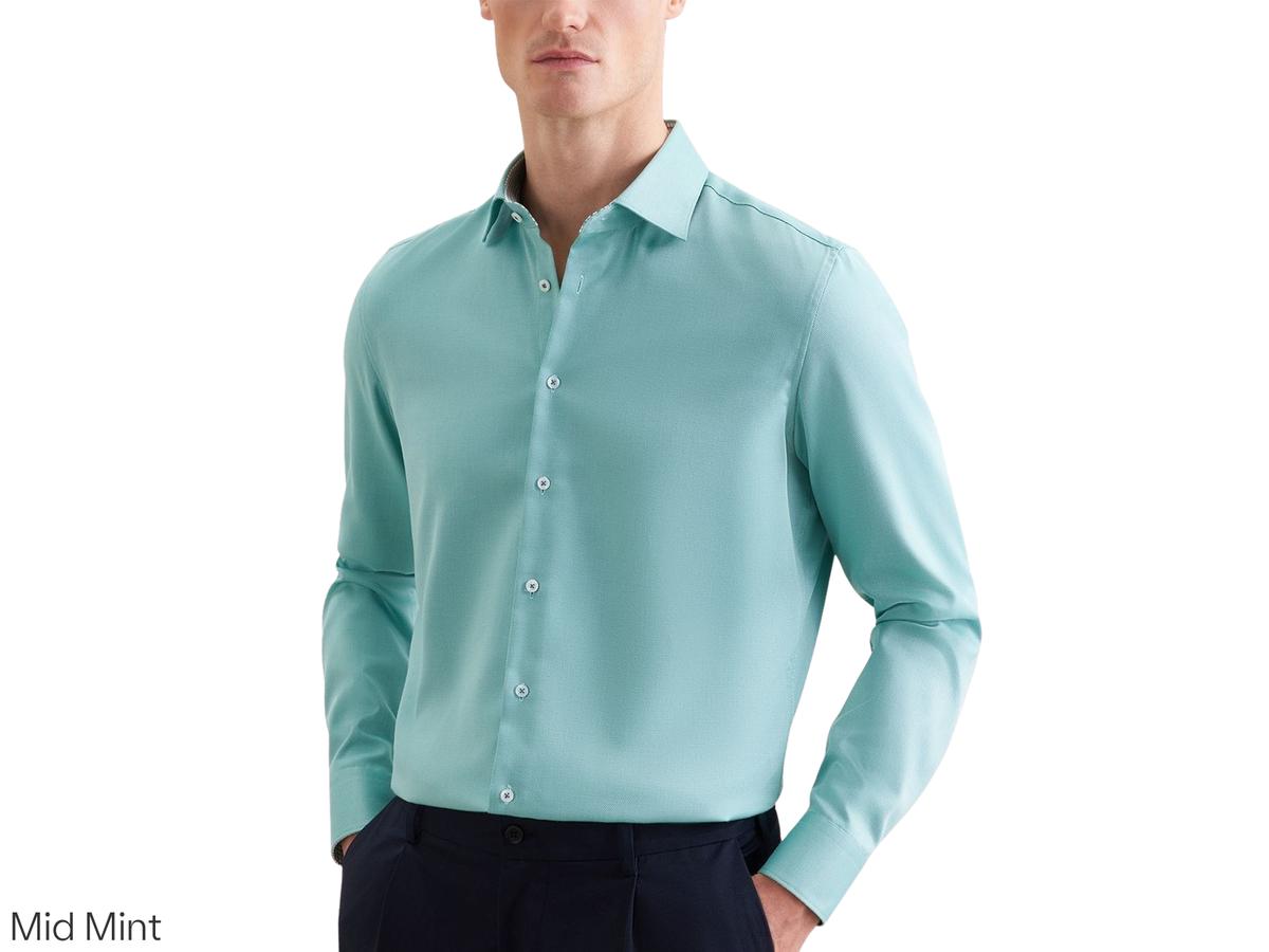 Seidensticker New Kent Business Hemd - 40 Weiß - Regular Sleeve Slim Fit