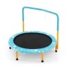 Coast SkyTramp 91.50cm Kinder Trampolin Mini Rebounder Orange mit vollem Handlauf