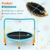 Coast SkyTramp 91.50cm Kinder Trampolin Mini Rebounder Orange mit vollem Handlauf