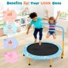 Coast SkyTramp 91.50cm Kinder Trampolin Mini Rebounder Orange mit vollem Handlauf