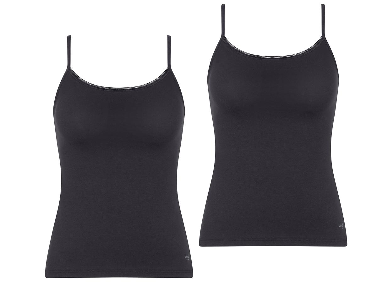 Sloggi Pure Comfort H Spaghetti-Top – Schwarz – Größe XS