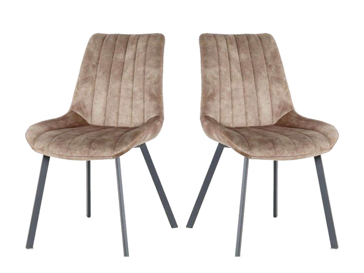 Furniture31 Riva Esszimmerstuhl - Taupe - Duopack - 2 Stück