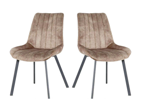 Furniture31 Riva Esszimmerstuhl - Taupe - Duopack - 2 Stück