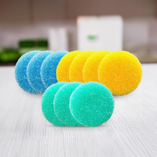 pure100 Schwammset – 10 Stück – Sanfte Reinigung – Für verschiedene Oberflächen