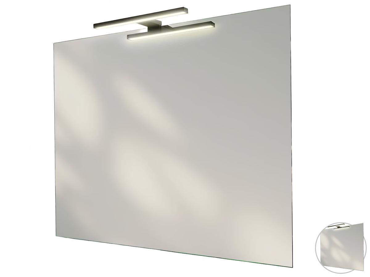 LoooX Badezimmerspiegel mit LED-Beleuchtung – Beleuchteter Spiegel – 70 x 90 cm