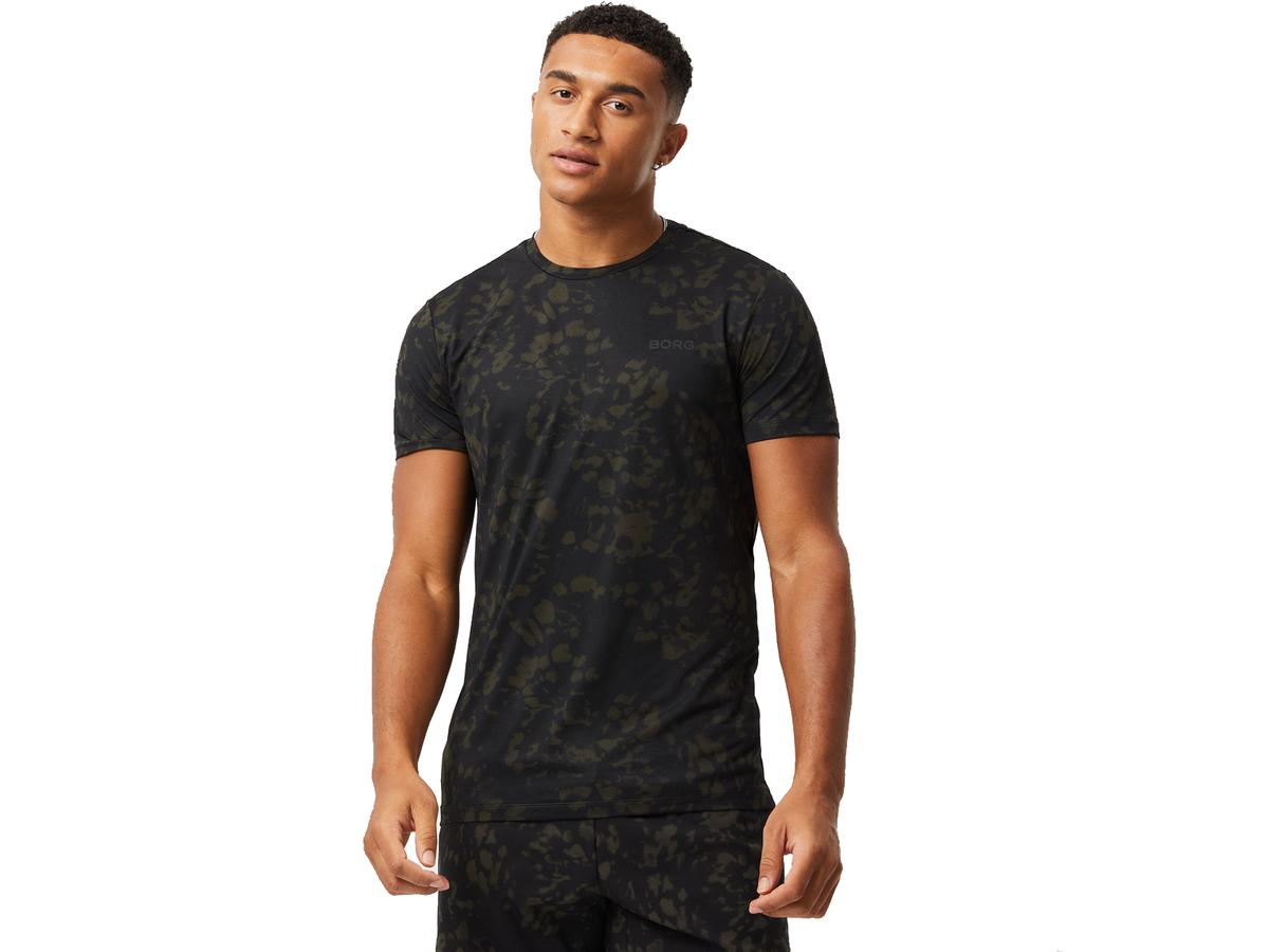 Björn Borg T-Shirt mit Allover-Print – Herren – Größe S – BB Optical