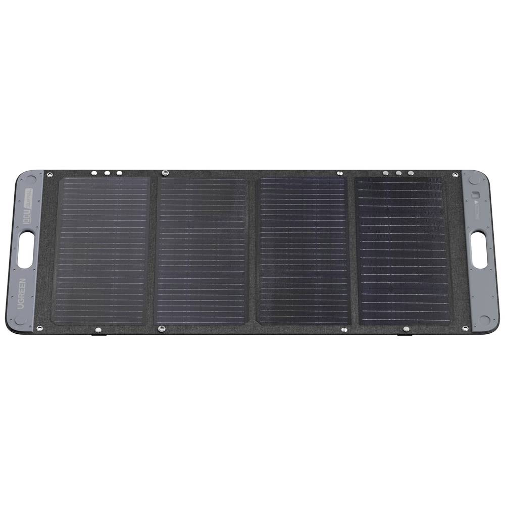 UGREEN 100W Faltbares Solarmodul – Monokristallin - IP67 - 23% Wirkungsgrad – Schwarz