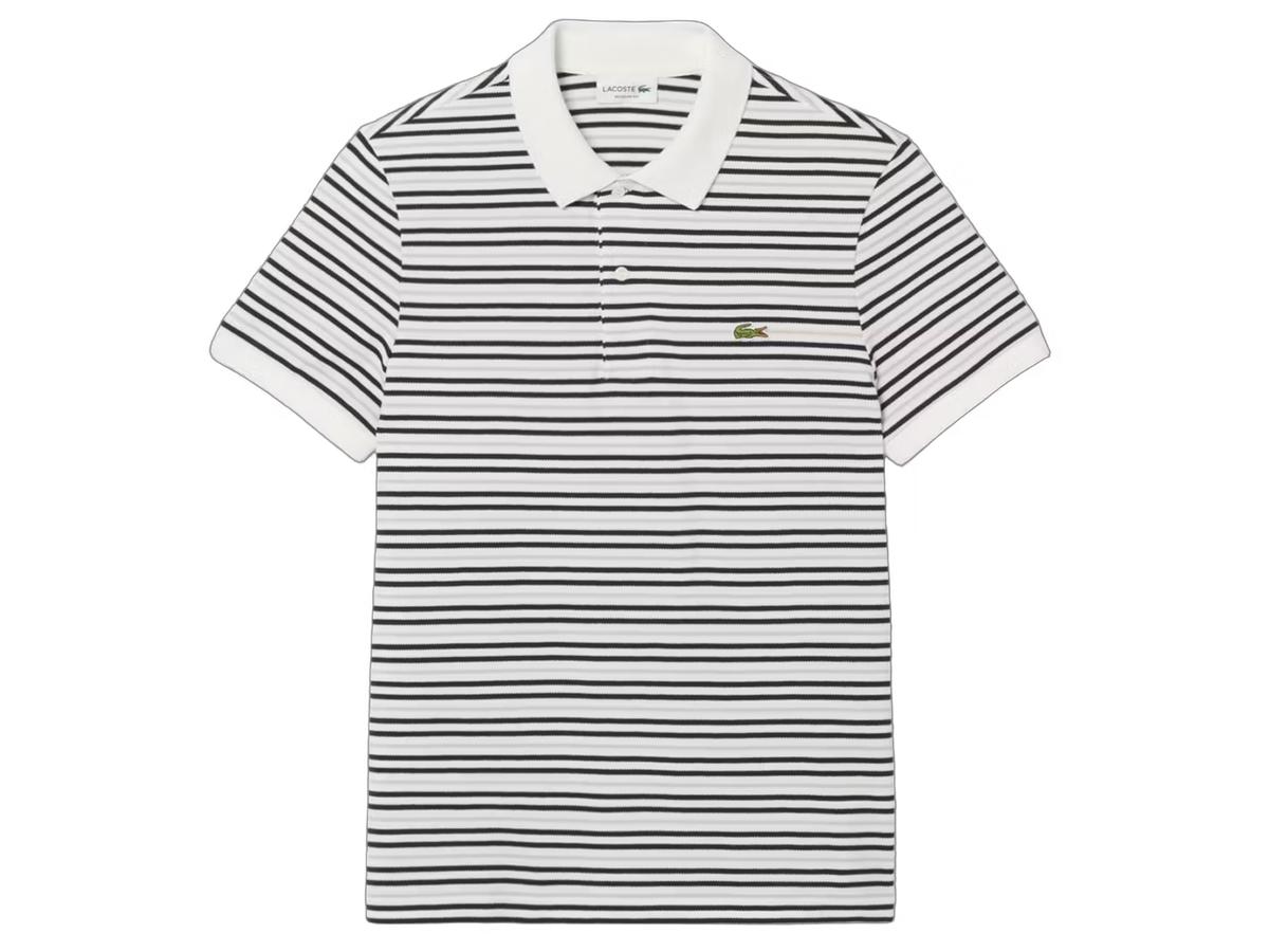 Lacoste-Poloshirt – Kurzarm – Größe 7 – Blackbird/Flour