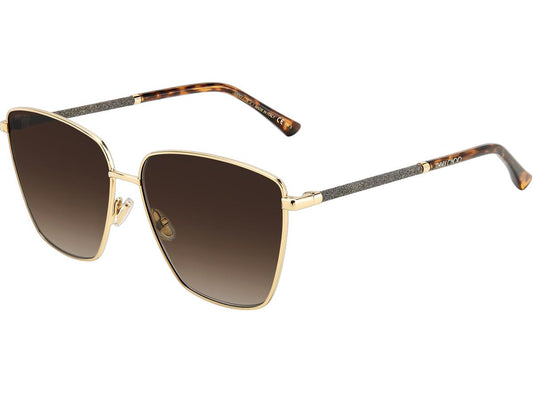 Jimmy Choo Lavi-S Sonnenbrille Gold Havanna - Damenmodell
