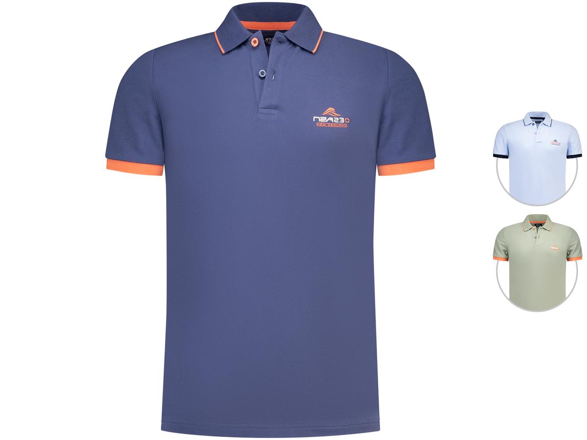 Neuseeland Auckland Stretch Polo Shirt L Mellow Army - 1741 26DS151 POLO STRETCH NZA