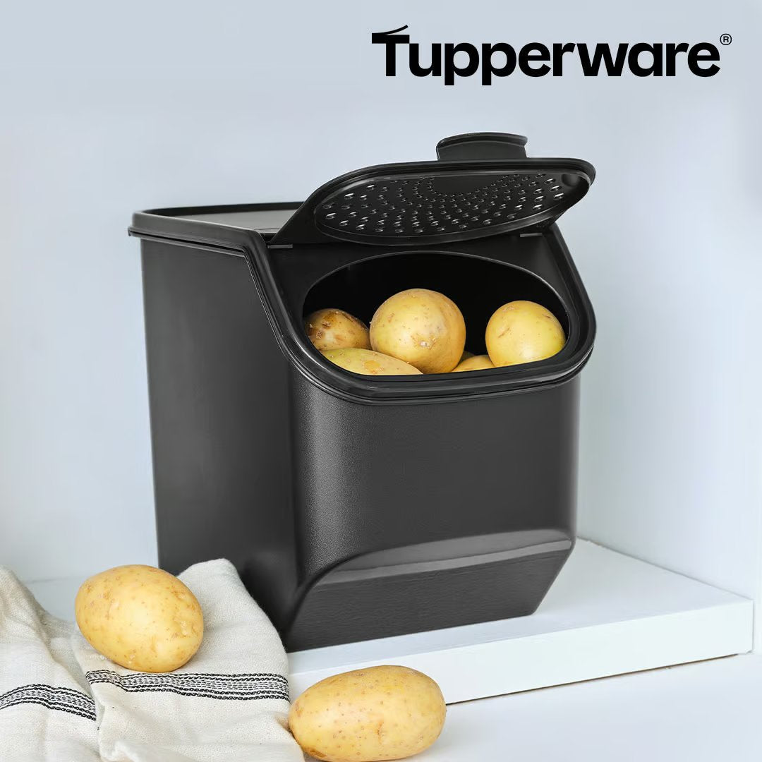 Tupperware PotatoSmart Kartoffelbehälter – Optimale Luftzirkulation – Hält Kartoffeln frisch – Stapelbares Design