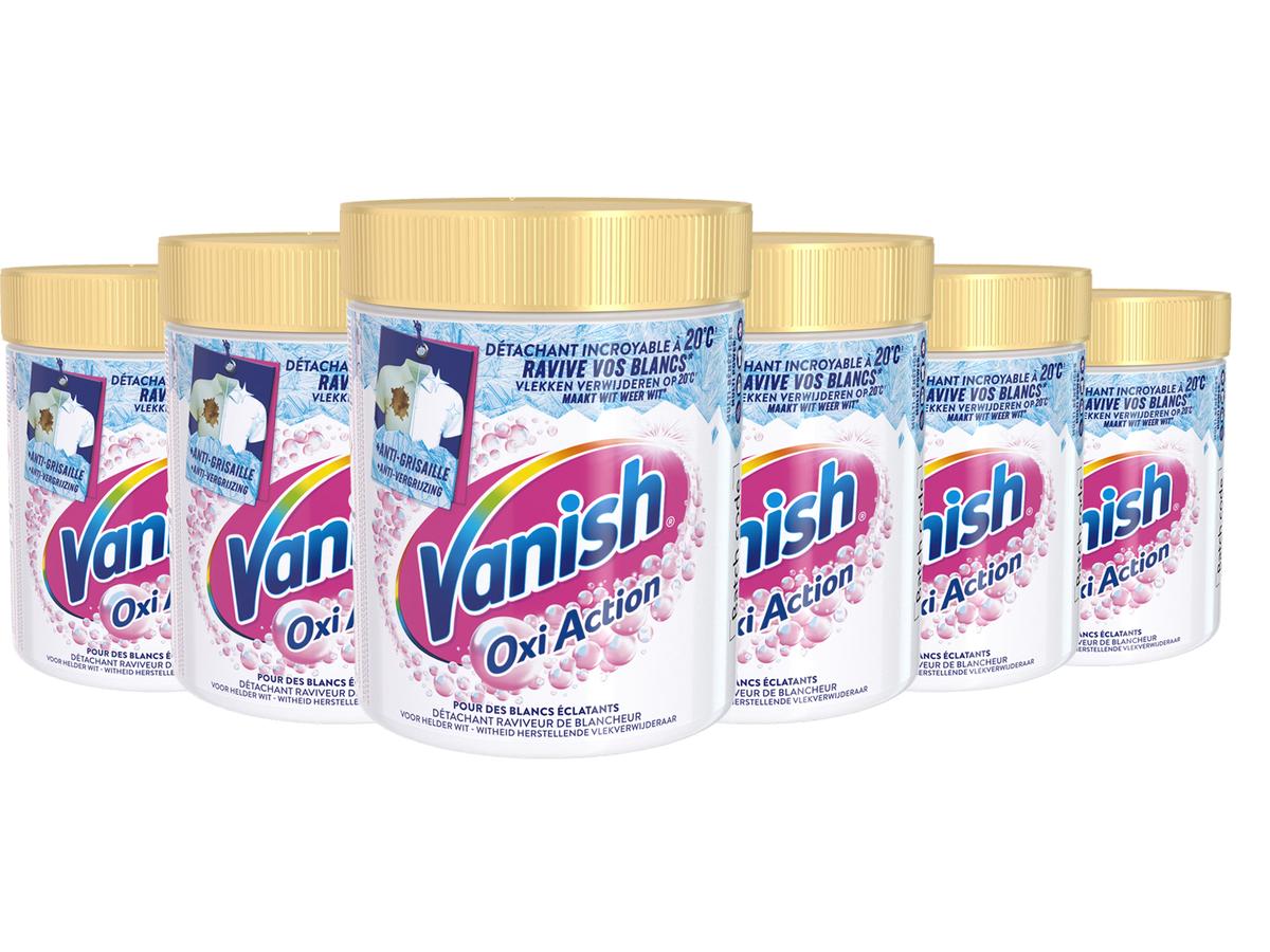 Vanish Oxi Action White Fleckenentferner – Pulver – 470 g – 6er-Pack