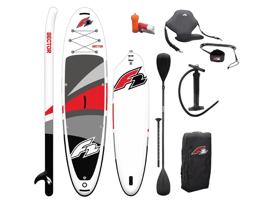F2 Sector Red Aufblasbares SUP Board - 350 cm - Rot