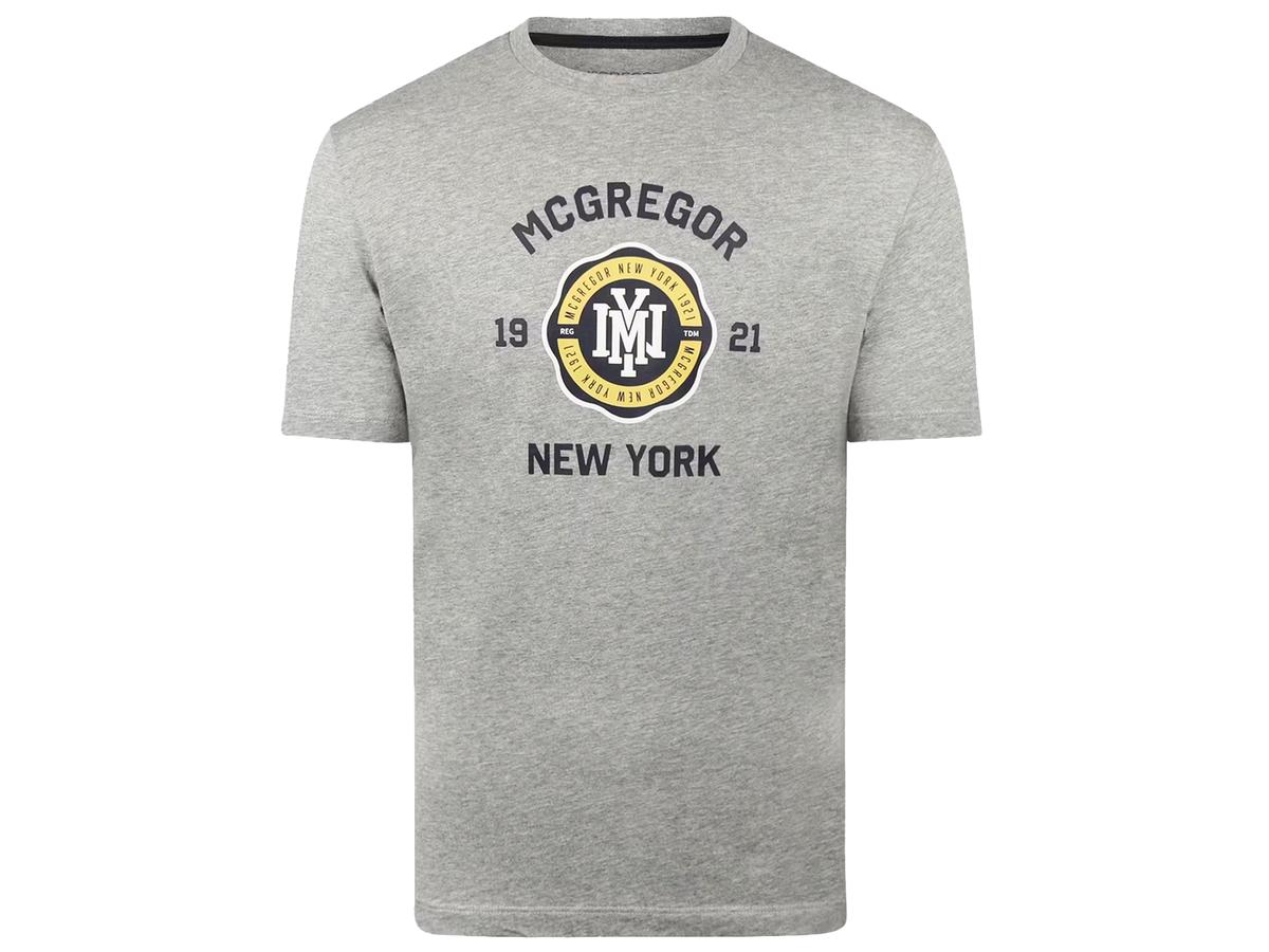 McGregor 1921 NY T-Shirt Herren XL Dunkelgrau Melange