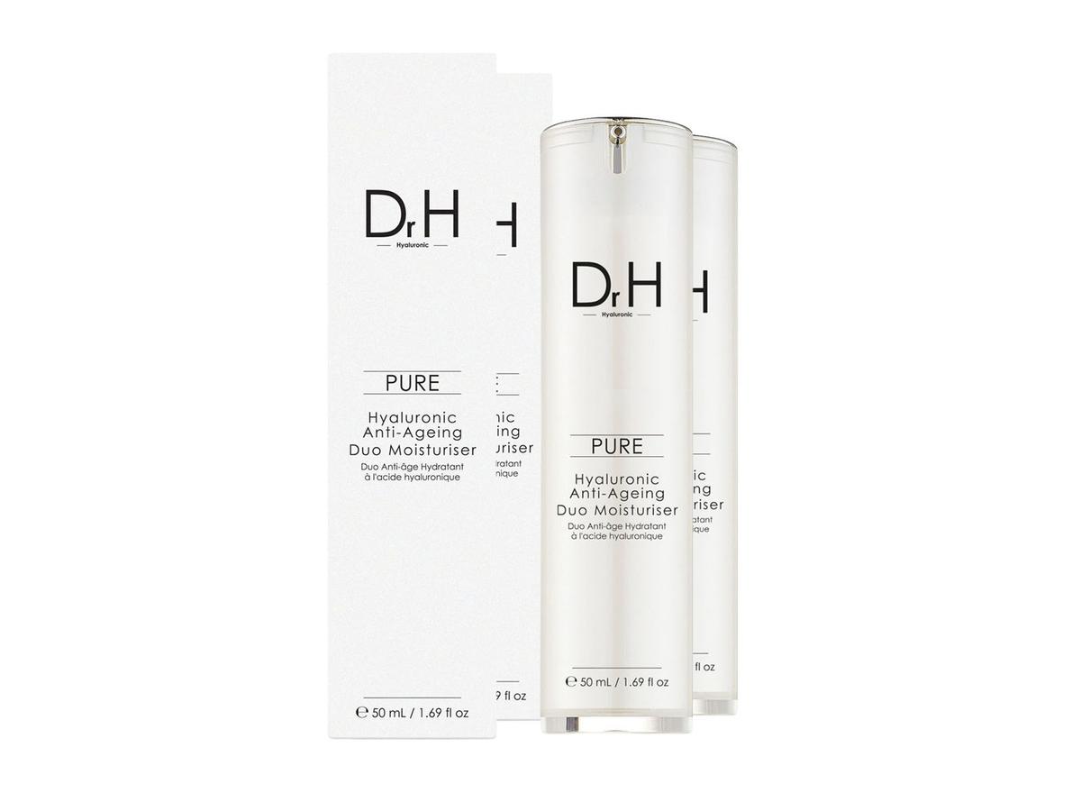 Skin Chemists Dr. H Hyaluronsäure Anti-Aging-Duo Feuchtigkeitscreme – 2 x 50 ml – Feuchtigkeitsspendend und verjüngend
