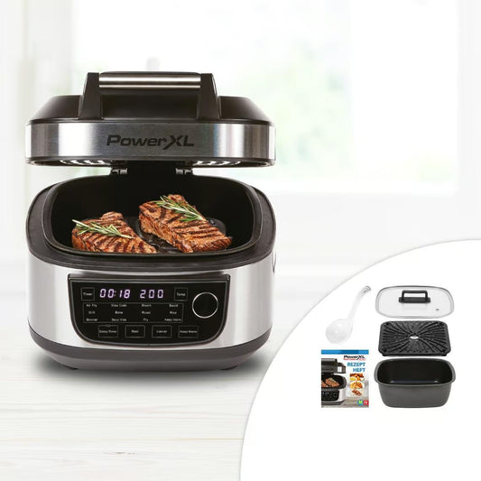 PowerXL MultiCooker 12-in-1-Multikocher – Ersetzt 12 Küchengeräte – Inklusive Rezeptbuch – Leicht zu reinigen