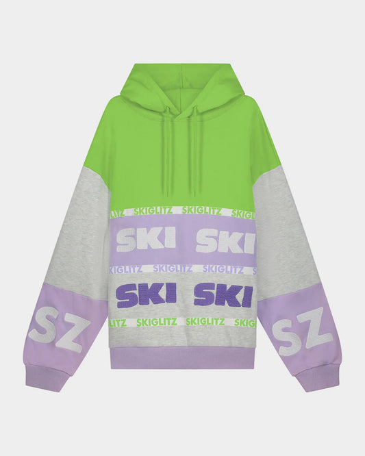 Stieglitz Heidi Kapuzenpullover Melange Grau - Oversized Komfort - 80% Baumwolle / 20% Polyester - SKIGLITZ Kollektion - Größe M