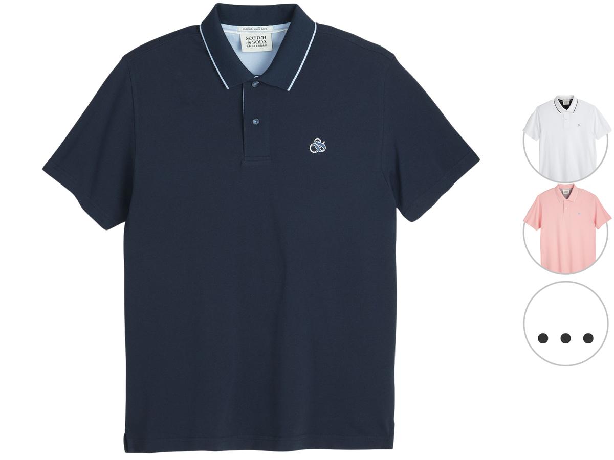 Scotch & Soda Tipped Polo Shirt Herren XXL Gletschereis 482 SSP26VMT-21156