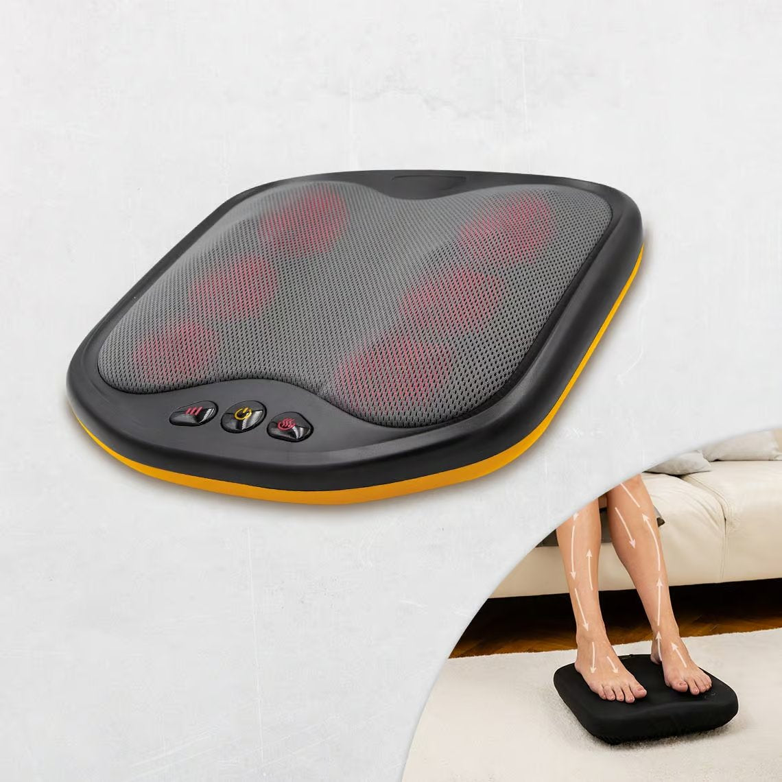 Belena Active Pro Shiatsu-Fußmassagegerät – Elektrischer Massagekomfort – Einstellbare Intensität – Wärmefunktion und Timer