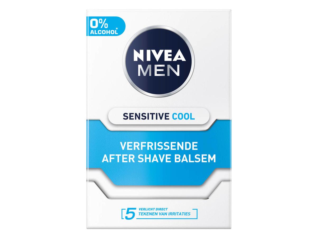 Nivea Men Aftershave-Balsam Sensitive Cool – Pflegend und beruhigend – 6 x 100 ml