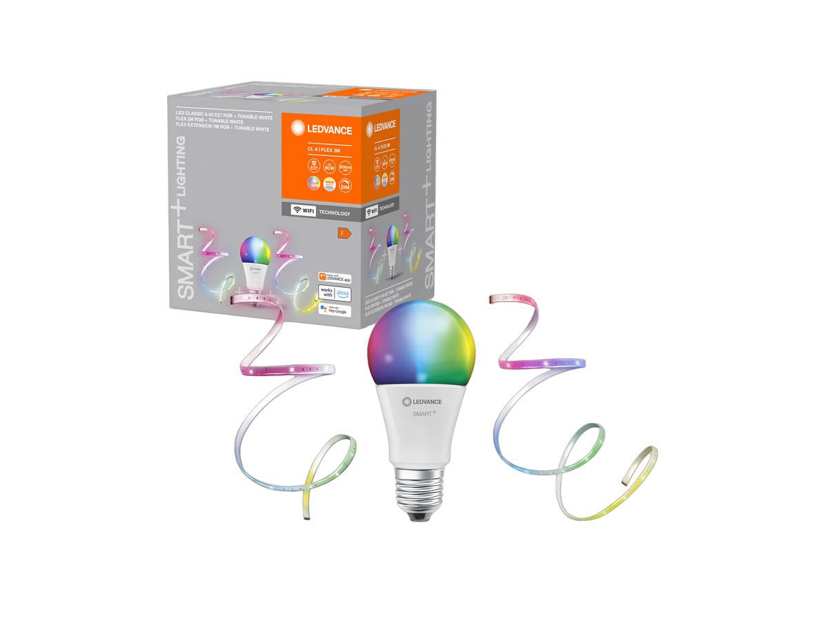 Ledvance Smart+ WiFi Classic E27-Set – RGBW-LED-Lampen – 2 Stück