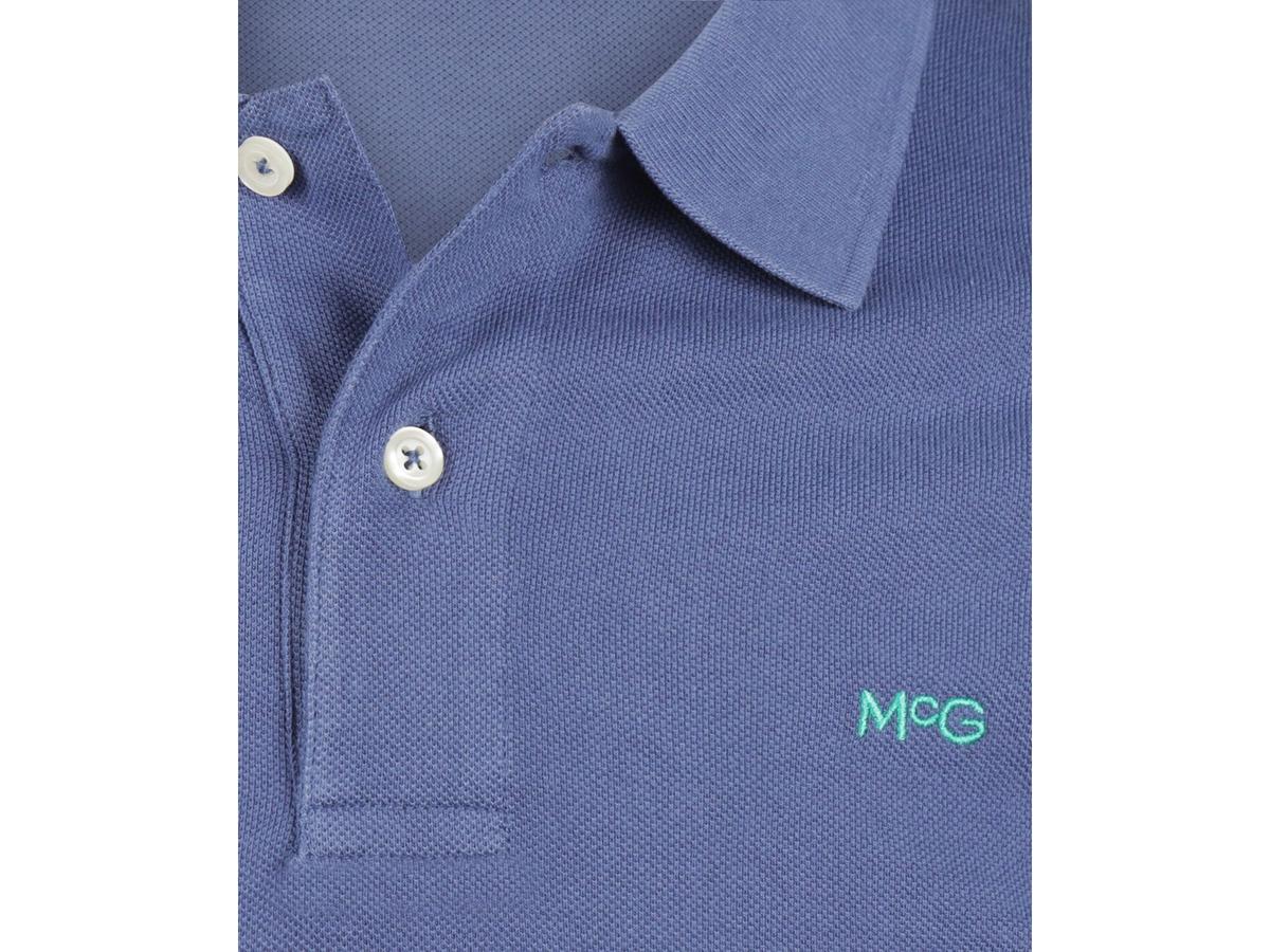 McGregor Klassisches Poloshirt – Vintage Blue – Größe M