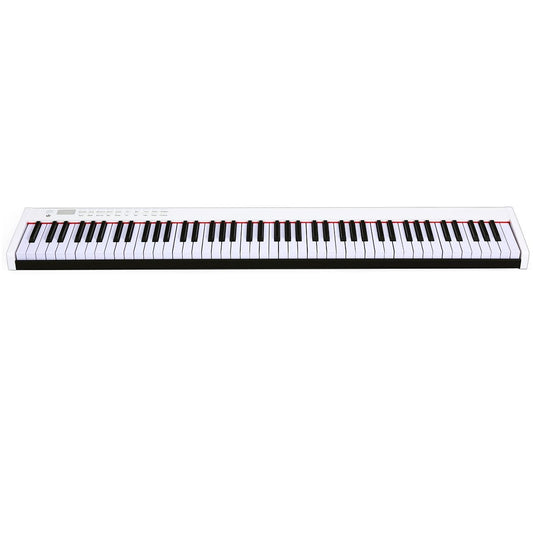Coast Digital Piano mit 88 Tasten Tragbar Inklusive Tasche - Weiß