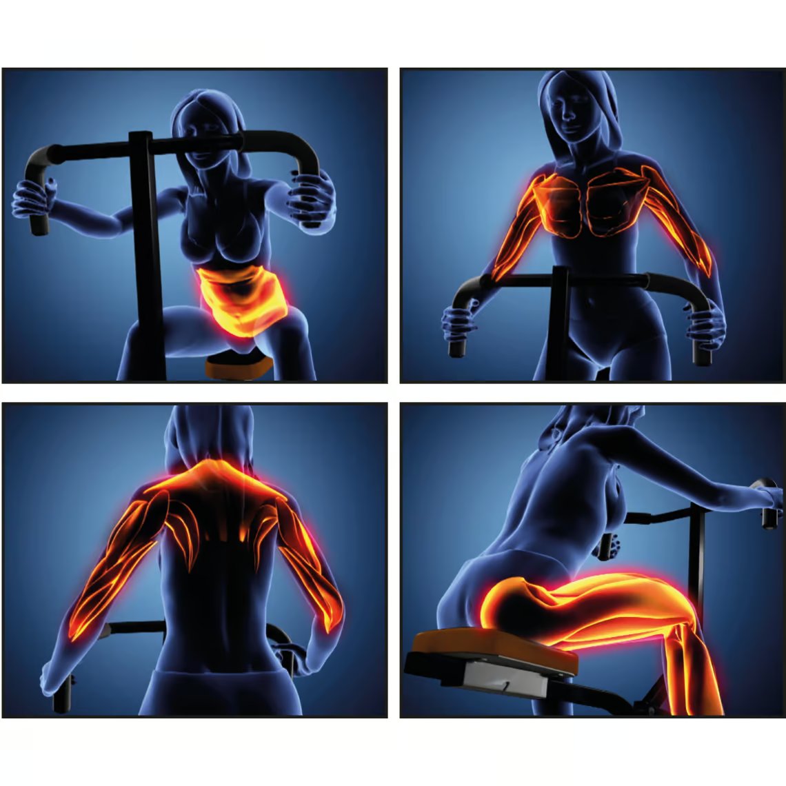 Total Crunch Fitnessgerät – Ganzkörpertraining – Kompaktes Design – Inklusive Trainingsplan
