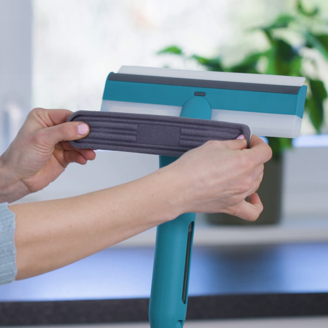 Livington WindowBuddy Ersatzpads, 2 Stück – waschbar und wiederverwendbar – leicht auszutauschen – streifenfreies Ergebnis