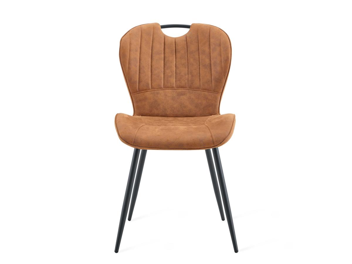 Multifurn Sten Esszimmerstuhl – Mikroleder Cognac – 2er-Pack