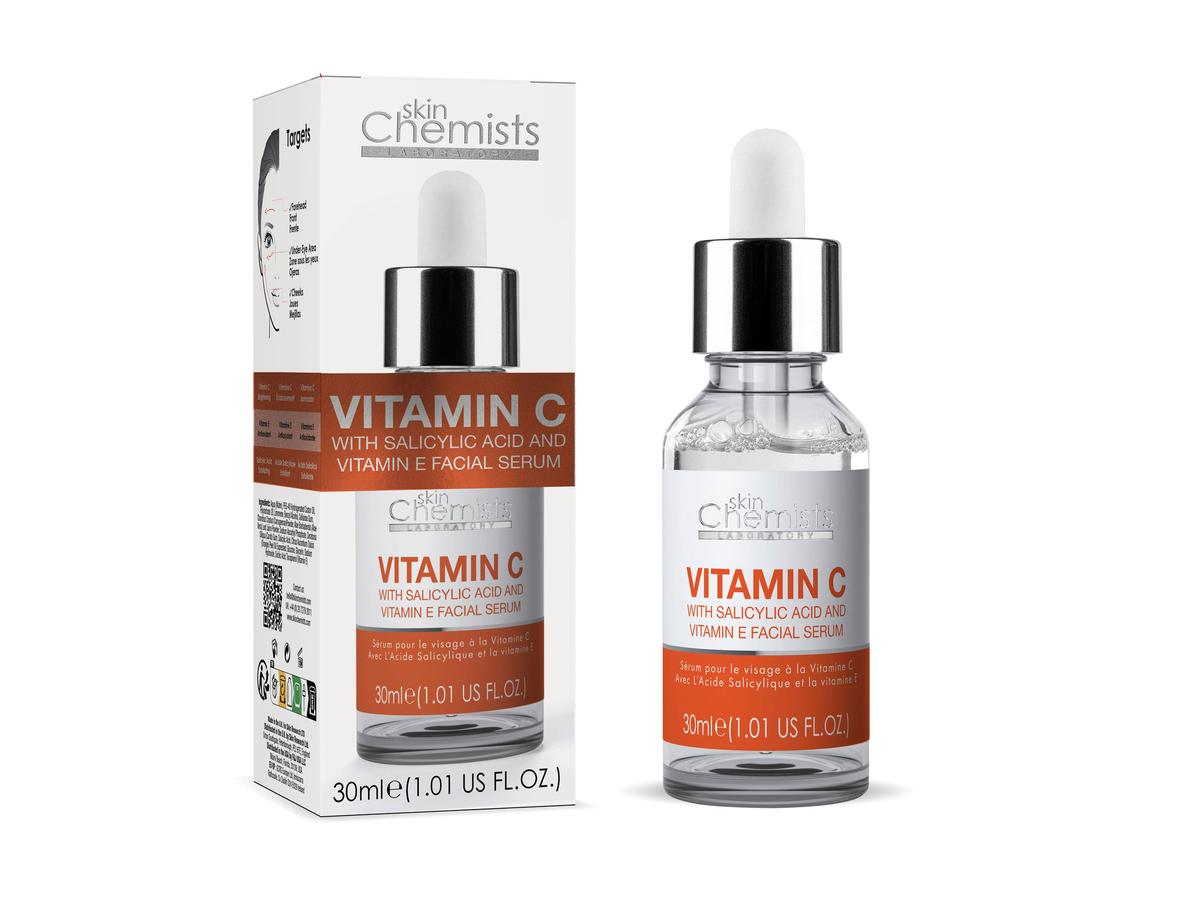 Skin Chemists Vitamin-C-Gesichtsserum – Anti-Aging – 30 ml – Transparent