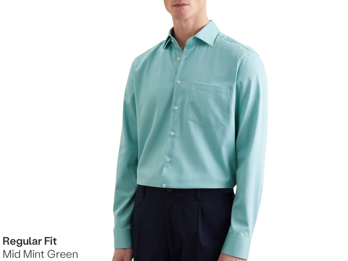 Seidensticker New Kent Business-Hemd – Slim Fit – Größe 43 – Mid Mint Green