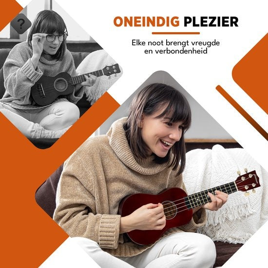 Finesse - Musikinstrumenten-Starterset - Ukulele - Modell Kailua - 21"