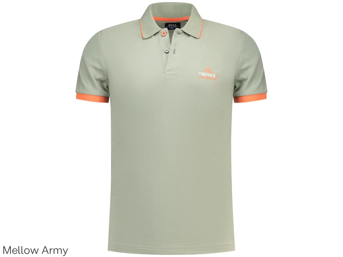 Neuseeland Auckland Stretch Polo Shirt L Mellow Army - 1741 26DS151 POLO STRETCH NZA