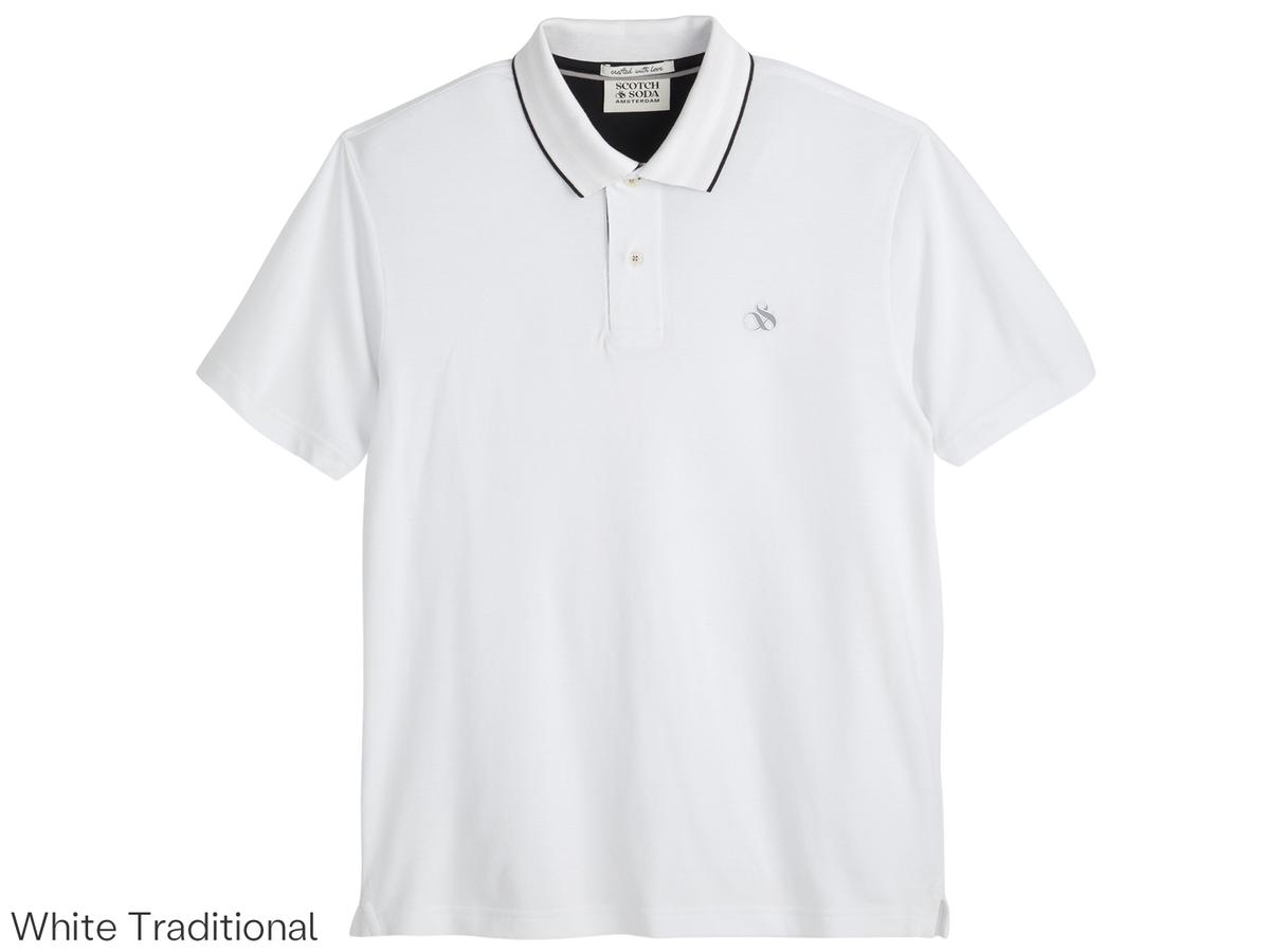 Scotch & Soda Tipped Polo Shirt Herren XXL Gletschereis 482 SSP26VMT-21156