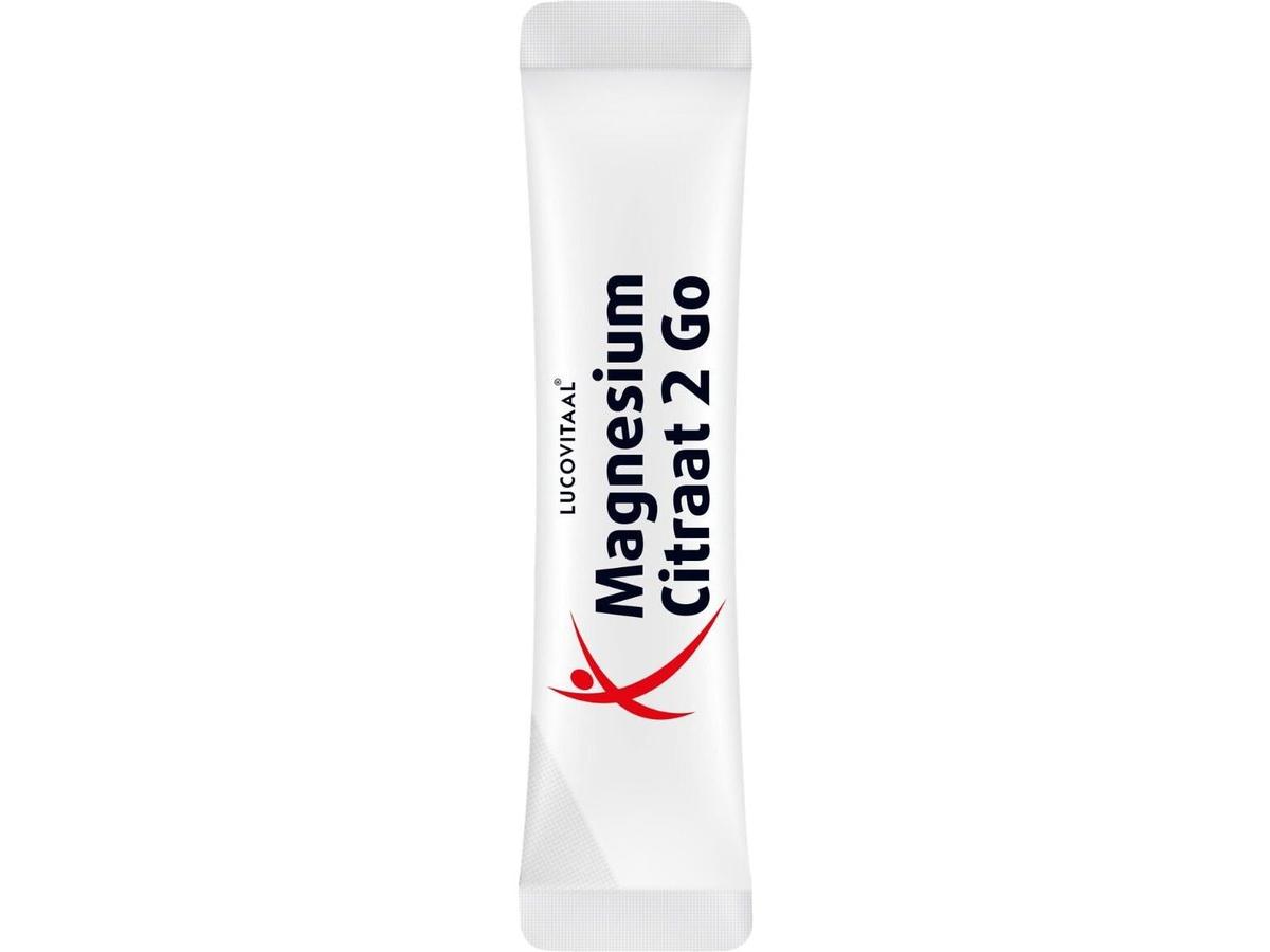 Lucovitaal Magnesiumcitrat 2Go – 400 mg pro Stick – 14 Sticks – Vorteilspackung