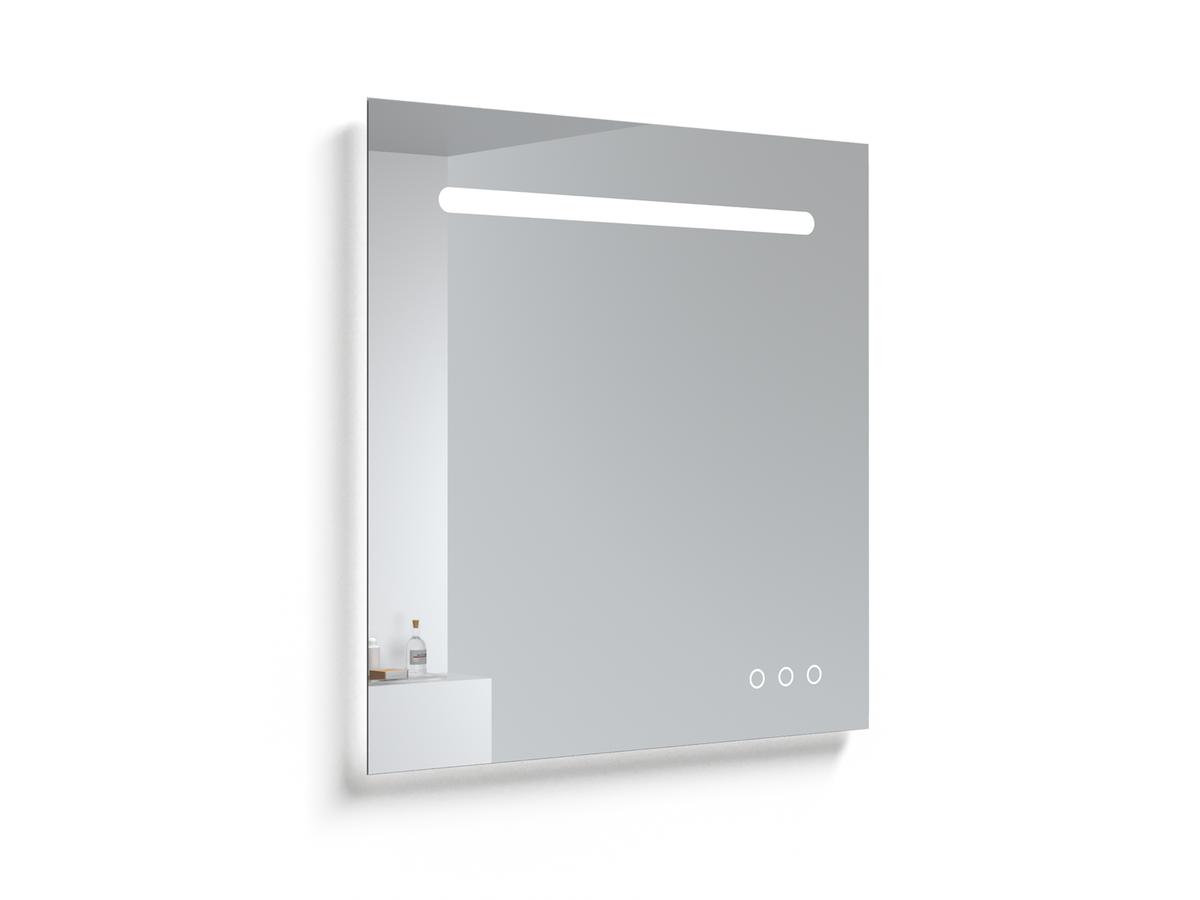 Kame Match Badmöbel Set mit Spiegel - Matt Weiß - 80x81 cm