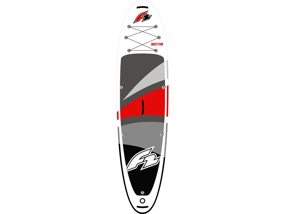 F2 Sector Red Aufblasbares SUP Board - 350 cm - Rot