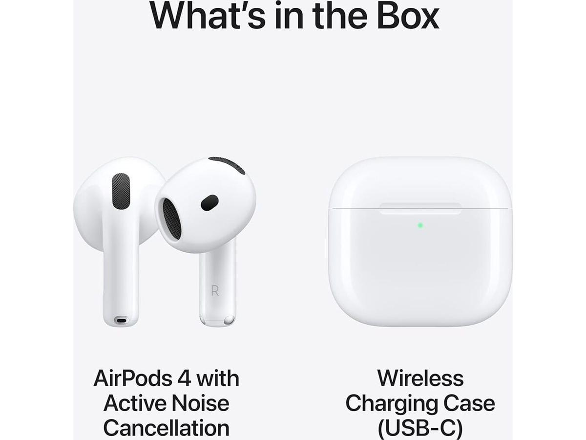 Apple AirPods 4 ANC kabellose Ohrhörer mit aktiver Geräuschunterdrückung - weiß