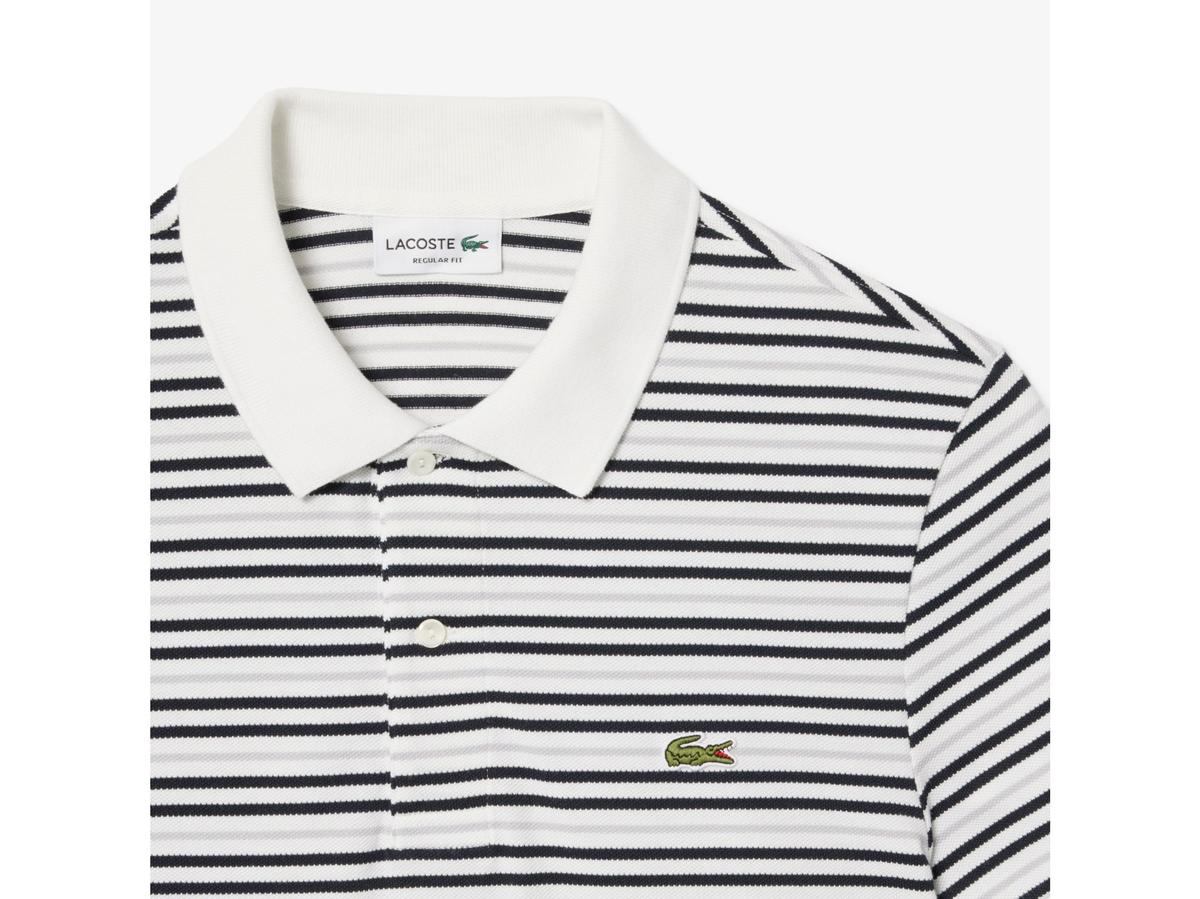 Lacoste-Poloshirt – Kurzarm – Größe 7 – Blackbird/Flour
