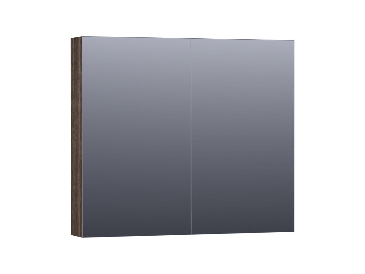 Brauer Dual 80 Spiegelschrank - 80 cm - Legno Viola