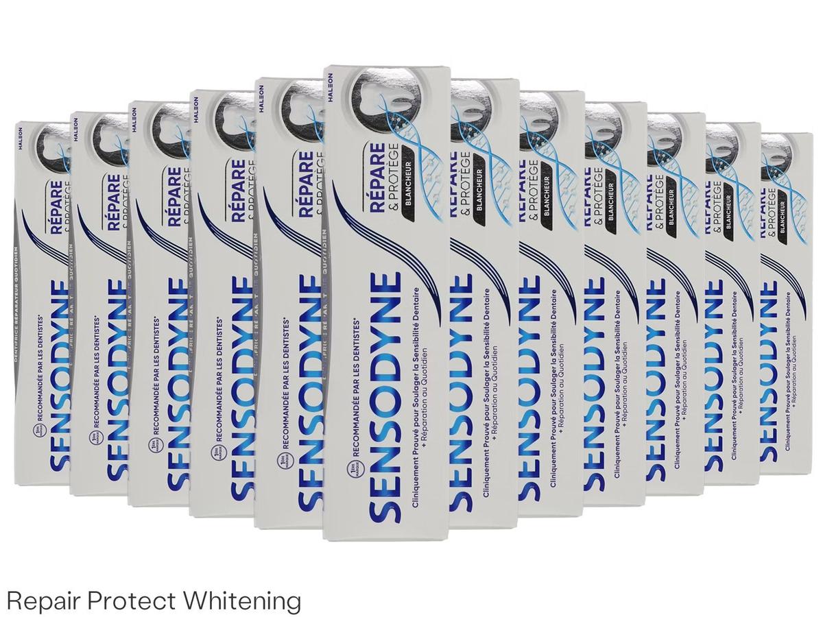 Sensodyne Zahnpasta Repair & Relief Extra Fresh – 12 Tuben – 75 ml pro Tube