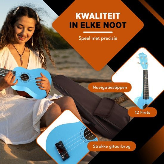 Finesse Ukulele - Starter Set - 21" - Musikinstrument - Lahaina Modell