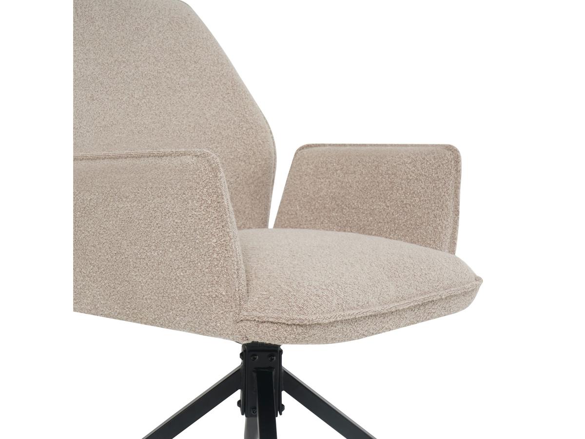 multifurn Esszimmerstuhl Jill - drehbar - boucle taupe - 2er Set