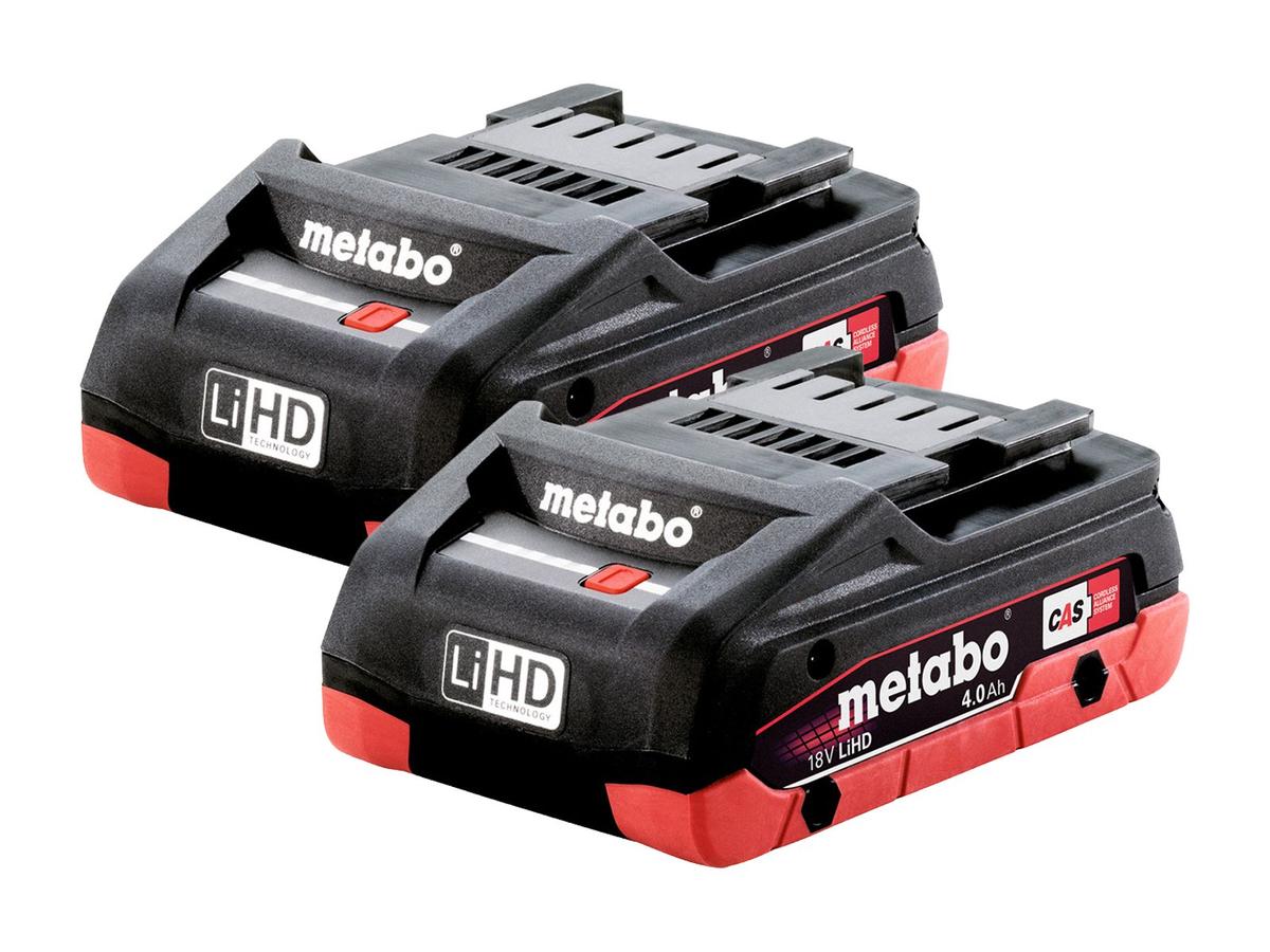 Metabo 18V Combo Set SBLTBL + SSDBL - 2x 4.0 Ah Akkus, Ladegerät und Koffer