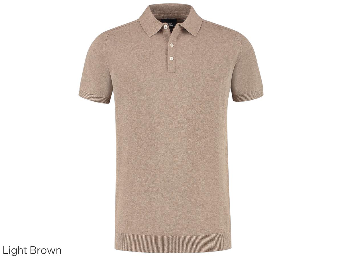 Boston Brothers gestricktes Polohemd XL Lt Sand BBO36S500-0000-9515